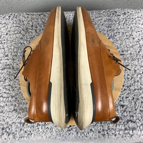 Wolf & Shepherd Crossover Longwing Dress Shoes Men's 11.5 M Honey/White Hybrid - Picture 11 of 15